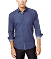 Ryan Seacrest Mens Woven Button Up Shirt bluechambray 2XL