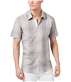Ryan Seacrest Mens Plaid Button Up Shirt 033 M