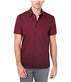 Ryan Seacrest Mens Dash Button Up Shirt burgundysolid S