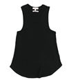 P.J. Salvage Womens Waffle Knit Pajama Sleep Tank Top blacks S
