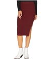 Sanctuary Clothing Womens Ribbed Pencil Skirt scarlet M