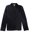 Eileen Fisher Womens Notched Collar Blazer Jacket navy XS