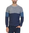 Nautica Mens Multi-Textured Colorblocked Pullover Sweater moodindigo S