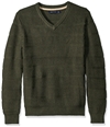 Nautica Mens Knit V-Neck Pullover Sweater mosshtr S