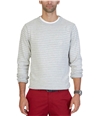 Nautica Mens Fine Striped Pullover Sweater olslimestone S