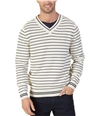 Nautica Mens Striped Pullover Sweater bonewhite M