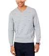Nautica Mens Sailboat Pullover Sweater gray 2XL