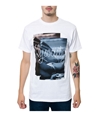 Fly Society Mens The Layin' Out Graphic T-Shirt white S