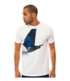 Fly Society Mens The Tailwing Graphic T-Shirt white S