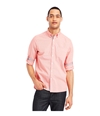 Kenneth Cole Mens Micro Check Button Up Shirt