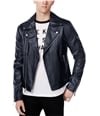 WHT SPACE Mens Casual Motorcycle Jacket navy M
