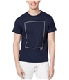 WHT SPACE Mens Square Graphic T-Shirt navy S