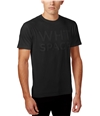 WHT SPACE Mens Solid Short Sleeve Graphic T-Shirt black M