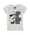 Mad Engine Girls Join The Dark Side Graphic T-Shirt wht M