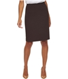 Calvin Klein Womens Solid Pencil Skirt brown 4P