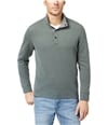 Tommy Bahama Mens Cold Springs Mock-Collar Henley Sweater green S