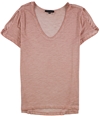 Sanctuary Clothing Womens Twist Sleeve Basic T-Shirt pink XL