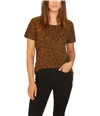 Sanctuary Clothing Womens Leopard Basic T-Shirt crml XS