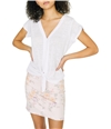 Sanctuary Clothing Womens Tie-Hem Pullover Blouse white XXS