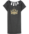 Tags Weekly Womens Glitter Crown La Kings Graphic T-Shirt
