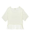 testament Womens Fringed Pullover Blouse cream M