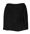 bar III Womens Chiffon Knot Asymmetrical Skirt deepblack 8