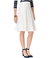 Tommy Hilfiger Womens Eyelet A-line Skirt white 4