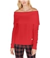 Tommy Hilfiger Womens Solid Pullover Sweater mediumred XS