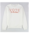 Treasure & Bond Womens Vote For The Future Sweatshirt ivory XXS