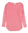 Treasure & Bond Womens Thermal Knit Basic T-Shirt pink 1X
