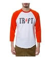 TrukFit Mens The TR-FT Raglan Graphic T-Shirt tangerinetango S