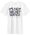Buzz Aldrin Mens Its Not Rocket Graphic T-Shirt white S