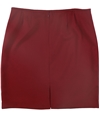 Tahari Womens Solid Pencil Skirt red 18