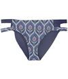 Tavik Womens Chloe Side Strap Bikini Swim Bottom bluefloral M