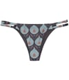 Tavik Womens Vine Side Strap Bikini Swim Bottom merlot S