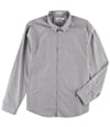 Calvin Klein Mens Classic Dashes Button Up Shirt grey 2XL