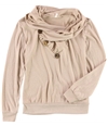 Tags Weekly Womens Shawl Collar Pullover Sweater beige S
