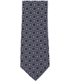 Perry Ellis Mens Geometric Self-tied Necktie blue Short