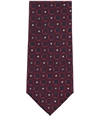 Perry Ellis Mens Geometric Self-tied Necktie red One Size