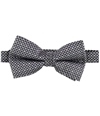 Tags Weekly Mens Textured Check Self-Tied Bow Tie