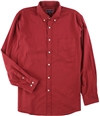 Club Room Mens Solid Button Up Shirt red XL