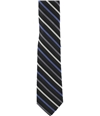 Calvin Klein Mens Stripe Self-tied Necktie blkblu One Size