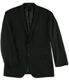 Karako Mens Solid Two Button Blazer Jacket black 48