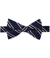 Tommy Hilfiger Mens Stripe Self-Tied Bow Tie, TW2