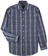 Michael Kors Mens Check Button Up Dress Shirt, TW1
