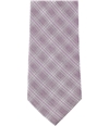 Calvin Klein Mens Plaid Self-tied Necktie purple One Size