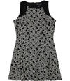American Living Womens Floral Fit & Flare Dress black 16