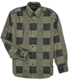 Nautica Mens Patched Button Up Shirt