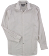 Tommy Hilfiger Mens Check Button Up Dress Shirt white 16