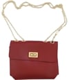 Tags Weekly Womens Goldtone Chain Shoulder Handbag Purse